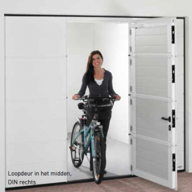 Sectionale garagedeur - Geïntegreerde loopdeur 1 - Van IJperen Garagedeuren Sectionale garagedeur - Geïntegreerde loopdeur 1 - Van IJperen Garagedeuren