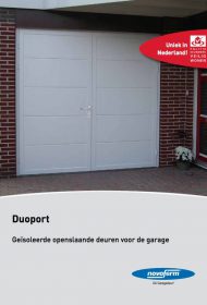 Brochure Novoferm Duoport, Geïsoleerde openslaande deuren - Van IJperen Garagedeuren
